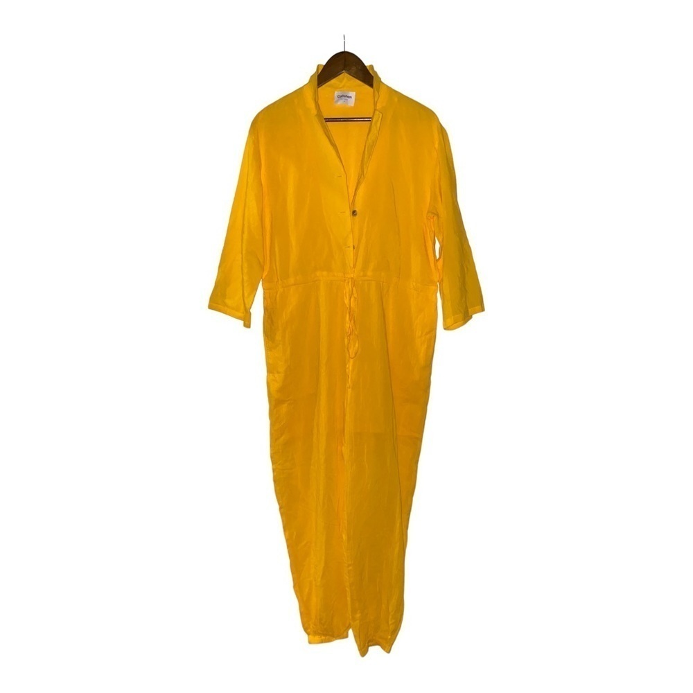 Callahan X Revolve Women Patti Canary Utility Jumpsuit‎ Romper S Boho Feminine